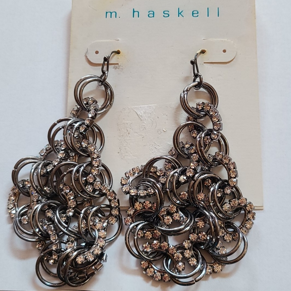 Elegant Dangling CZ Earrings